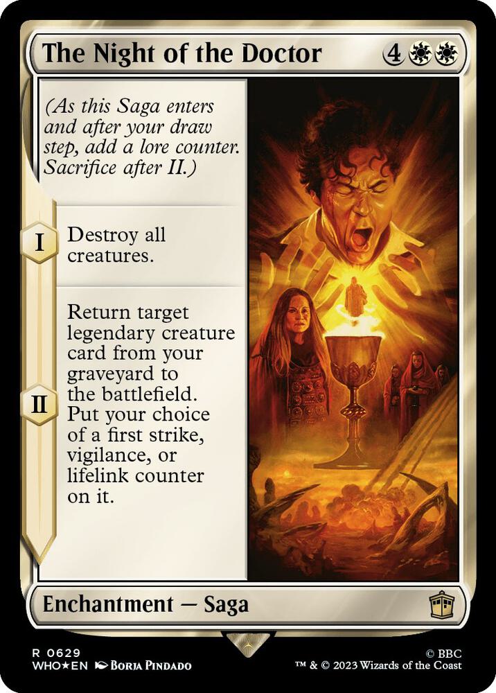 The Night of the Doctor (Surge Foil) 629 card from Universes Beyond: Doctor Who