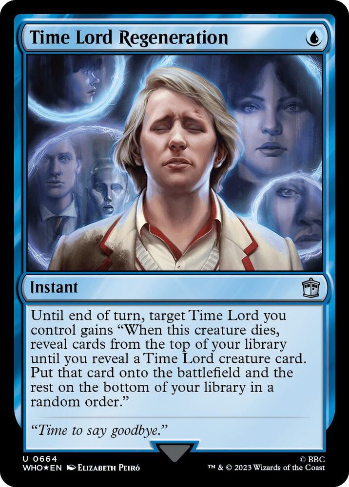 Time Lord Regeneration (Surge Foil) 664 card from Universes Beyond: Doctor Who