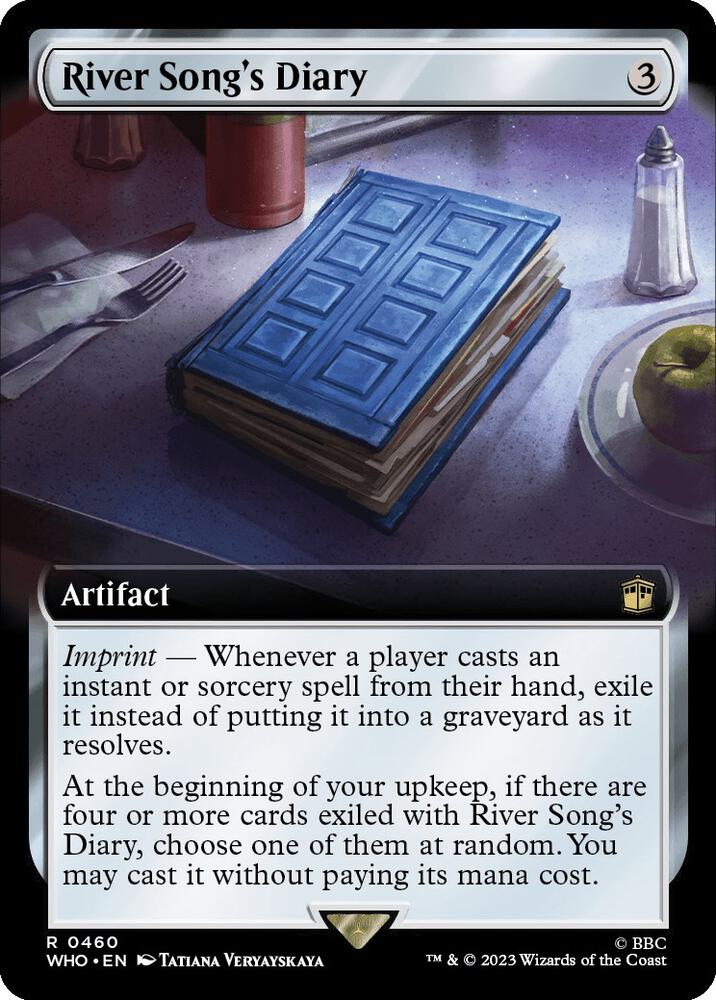 River Song's Diary (Extended Art) 460 card from Universes Beyond: Doctor Who
