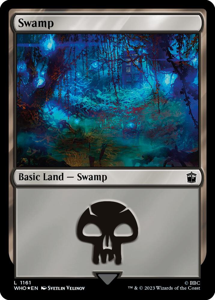 Swamp (Surge Foil) 1161 card from Universes Beyond: Doctor Who