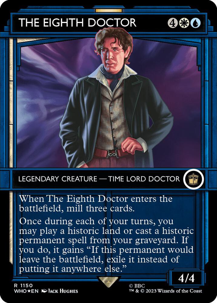 The Eighth Doctor (Showcase) (Surge Foil) 1150 card from Universes Beyond: Doctor Who