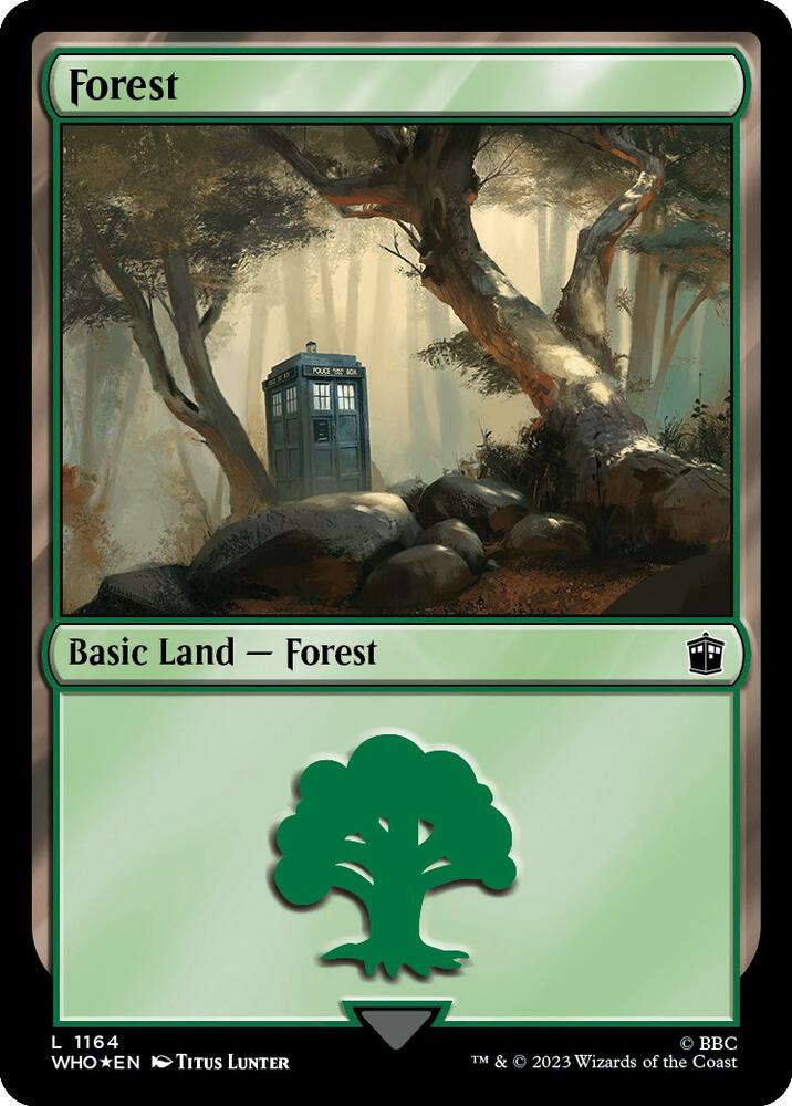 Forest (Surge Foil) 1164 card from Universes Beyond: Doctor Who