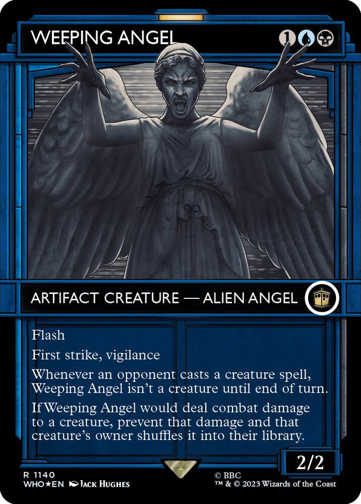 Weeping Angel (Showcase) (Surge Foil) 1140 card from Universes Beyond: Doctor Who