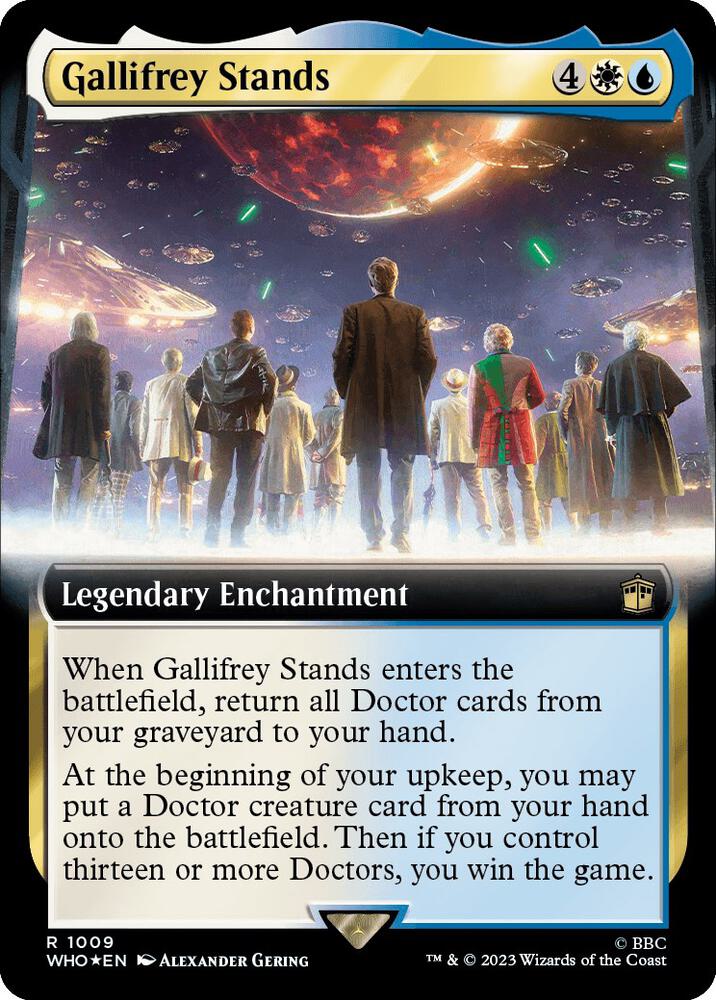 Gallifrey Stands (Extended Art) (Surge Foil) 1009 card from Universes Beyond: Doctor Who