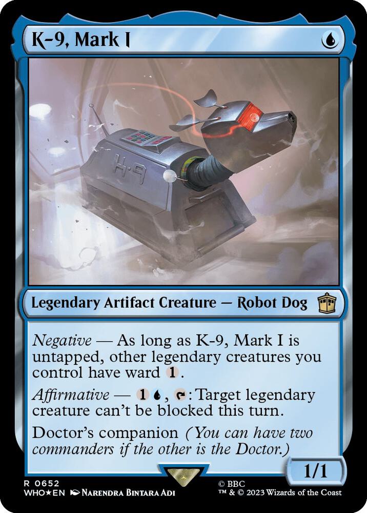 K-9, Mark I (Surge Foil) 652 card from Universes Beyond: Doctor Who