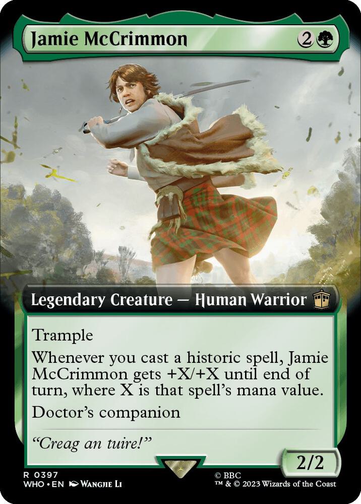 Jamie McCrimmon (Extended Art) 397 card from Universes Beyond: Doctor Who
