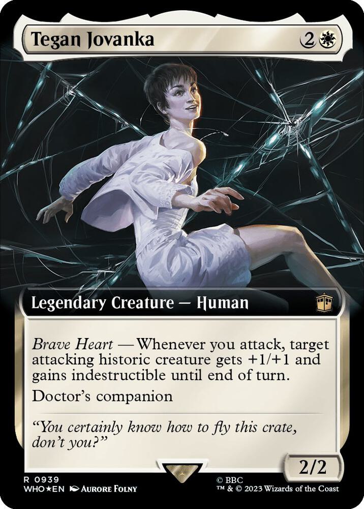 Tegan Jovanka (Extended Art) (Surge Foil) 939 card from Universes Beyond: Doctor Who