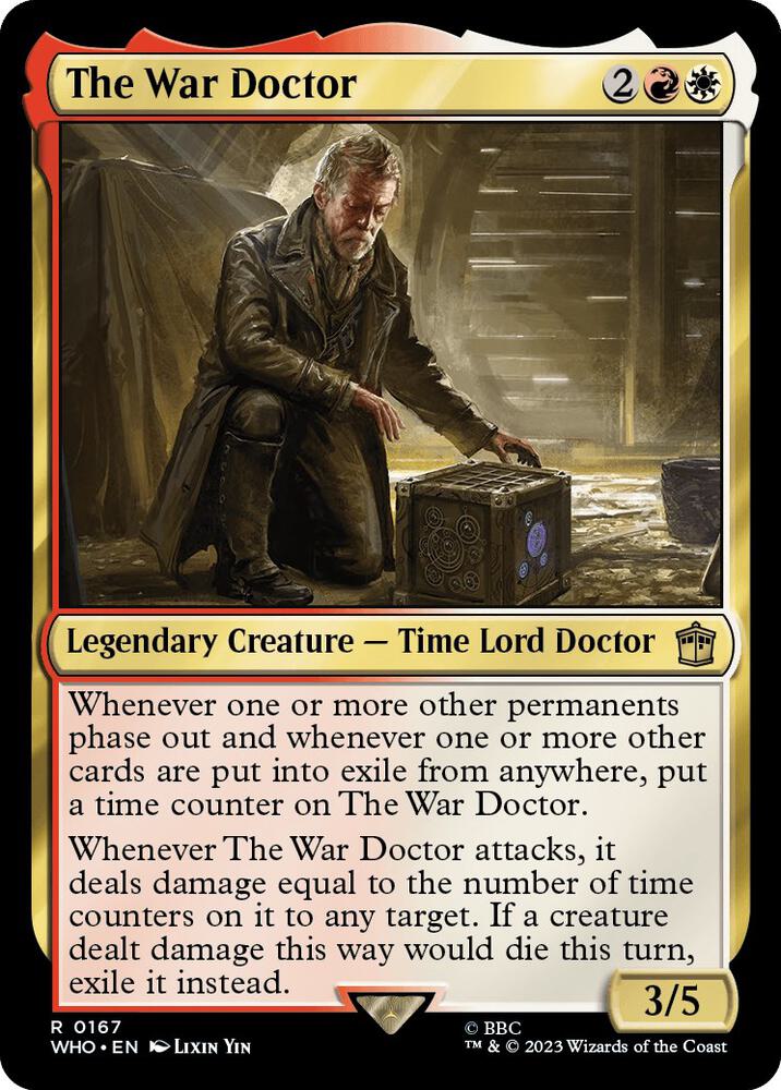 The War Doctor 167 card from Universes Beyond: Doctor Who