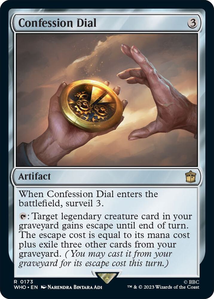 Confession Dial 173 card from Universes Beyond: Doctor Who