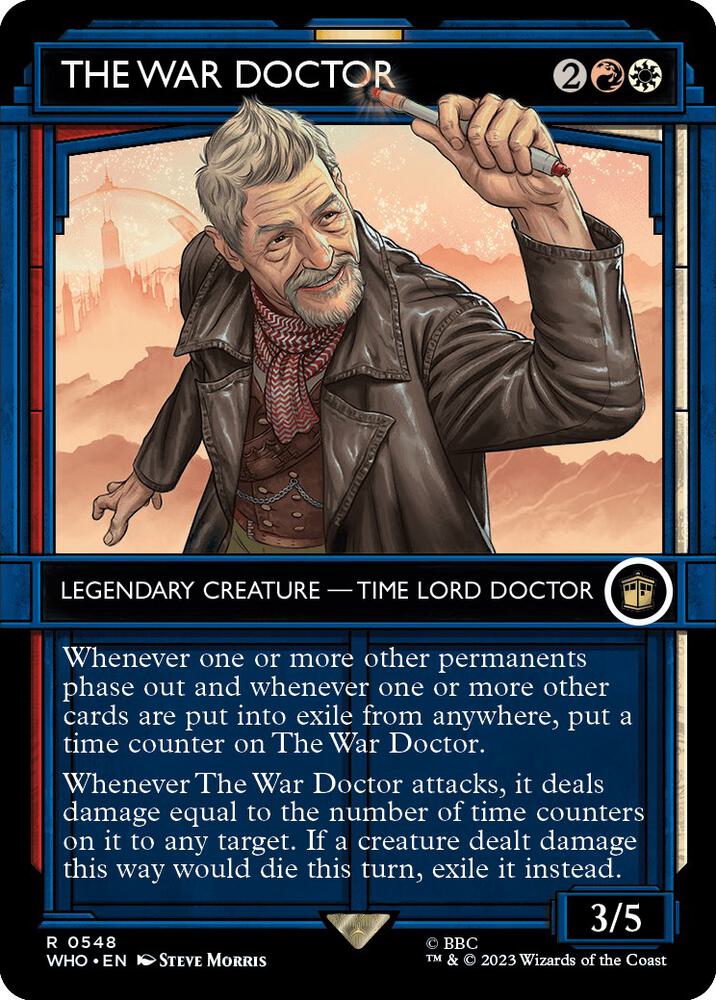 The War Doctor (Showcase) 548 card from Universes Beyond: Doctor Who