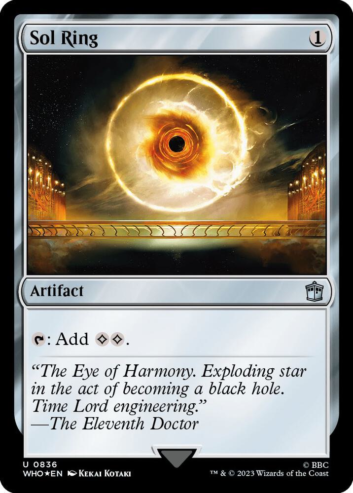 Sol Ring (Surge Foil) 836 card from Universes Beyond: Doctor Who