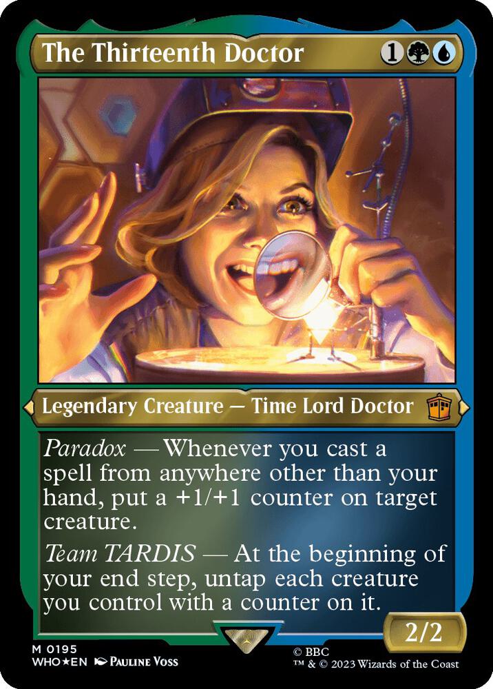 The Thirteenth Doctor (Display Commander) - Thick Stock 195 card from Universes Beyond: Doctor Who