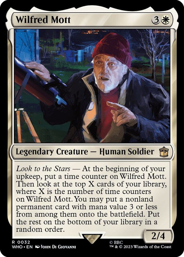 Wilfred Mott 32 card from Universes Beyond: Doctor Who