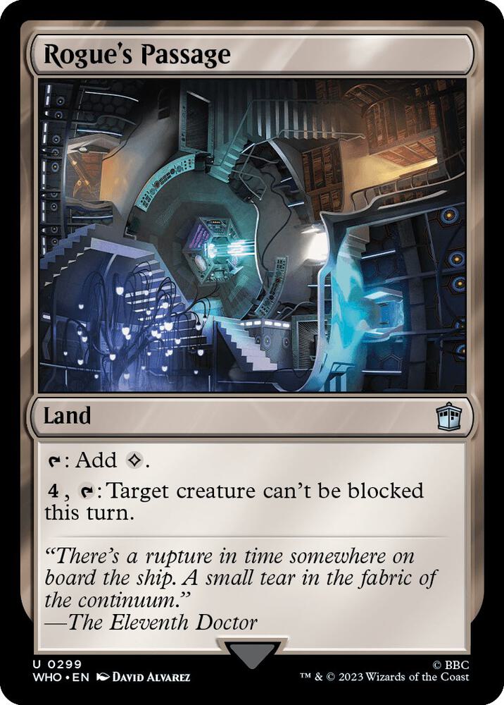 Rogue's Passage 299 card from Universes Beyond: Doctor Who