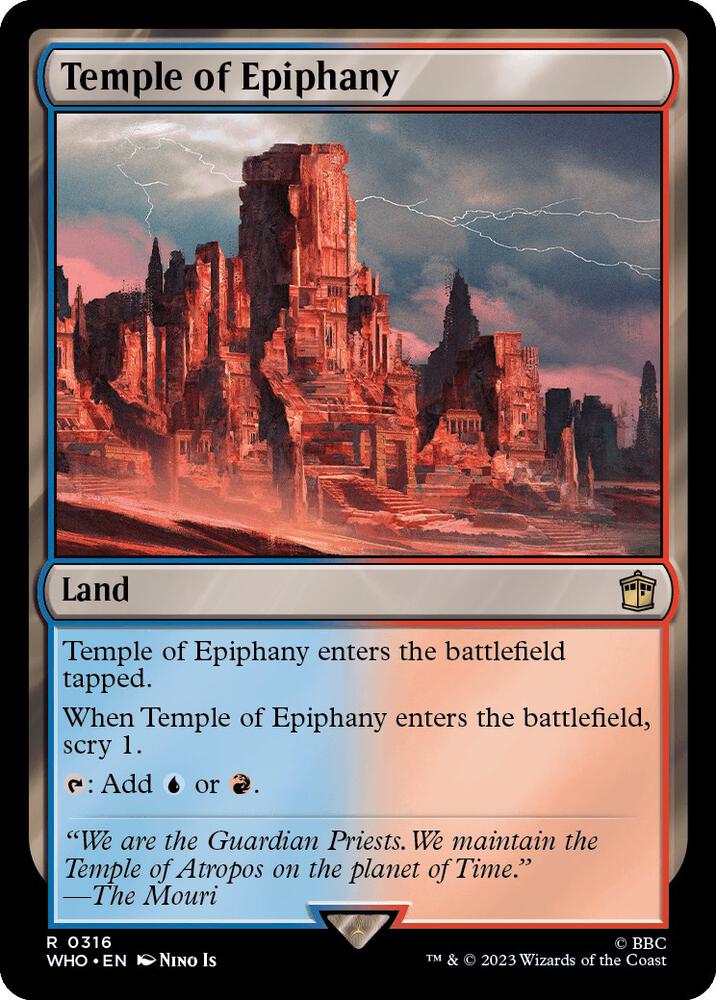 Temple of Epiphany 316 card from Universes Beyond: Doctor Who