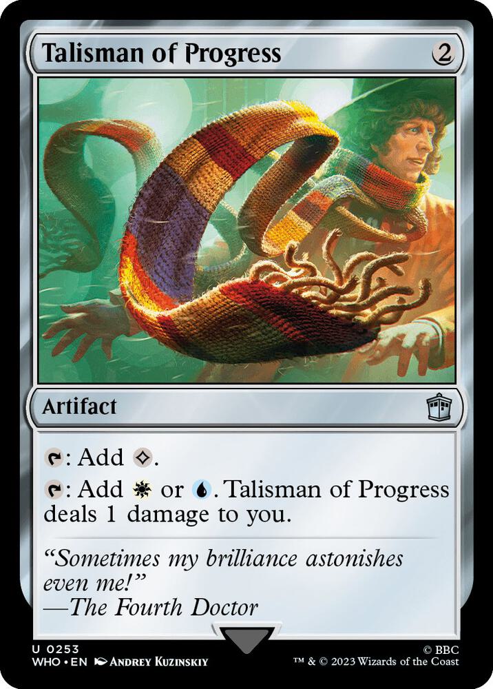 Talisman of Progress 253 card from Universes Beyond: Doctor Who