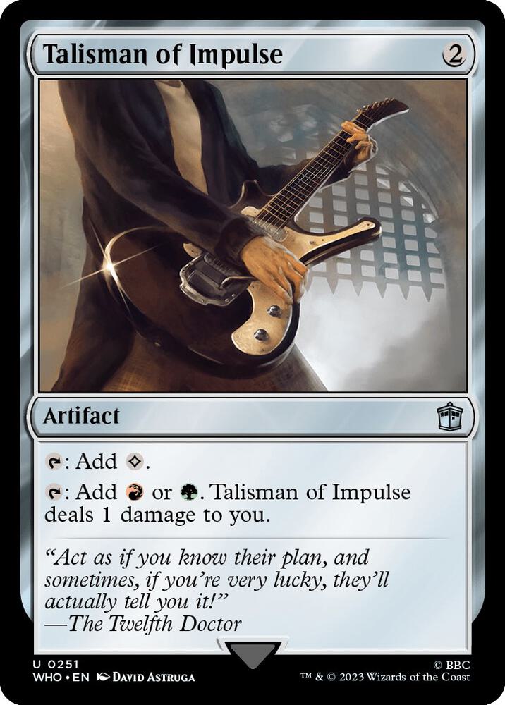 Talisman of Impulse 251 card from Universes Beyond: Doctor Who