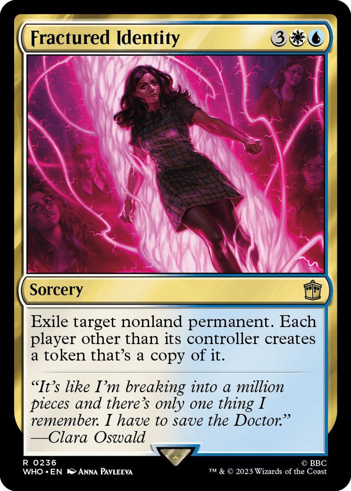 Fractured Identity 236 card from Universes Beyond: Doctor Who