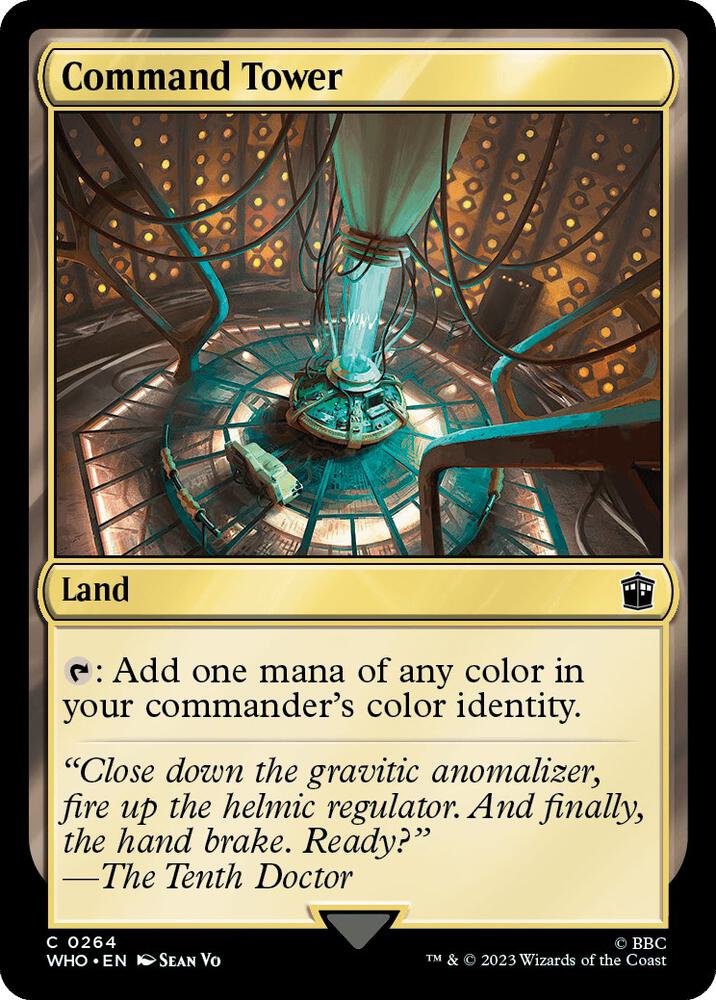 Command Tower 264 card from Universes Beyond: Doctor Who