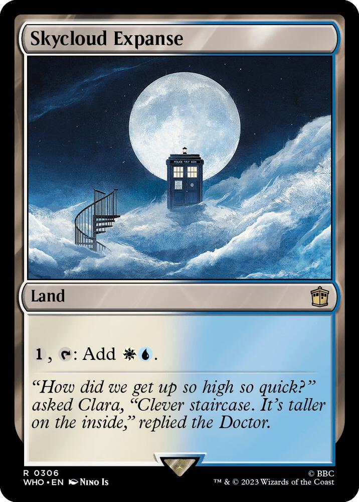 Skycloud Expanse 306 card from Universes Beyond: Doctor Who