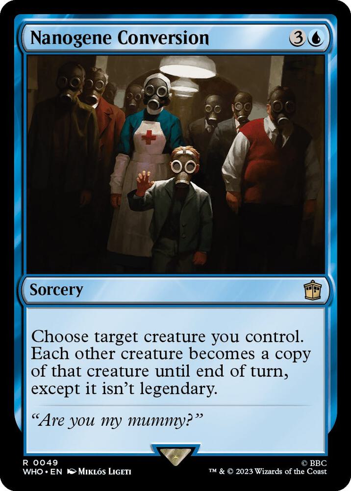Nanogene Conversion 49 card from Universes Beyond: Doctor Who