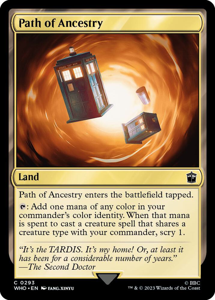 Path of Ancestry 293 card from Universes Beyond: Doctor Who