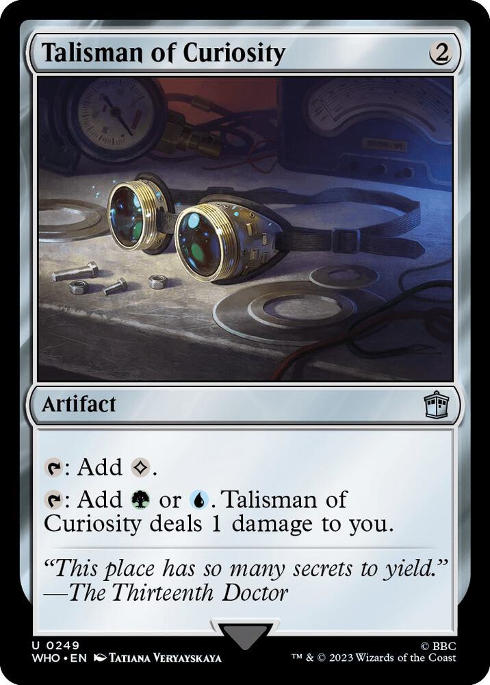 Talisman of Curiosity 249 card from Universes Beyond: Doctor Who
