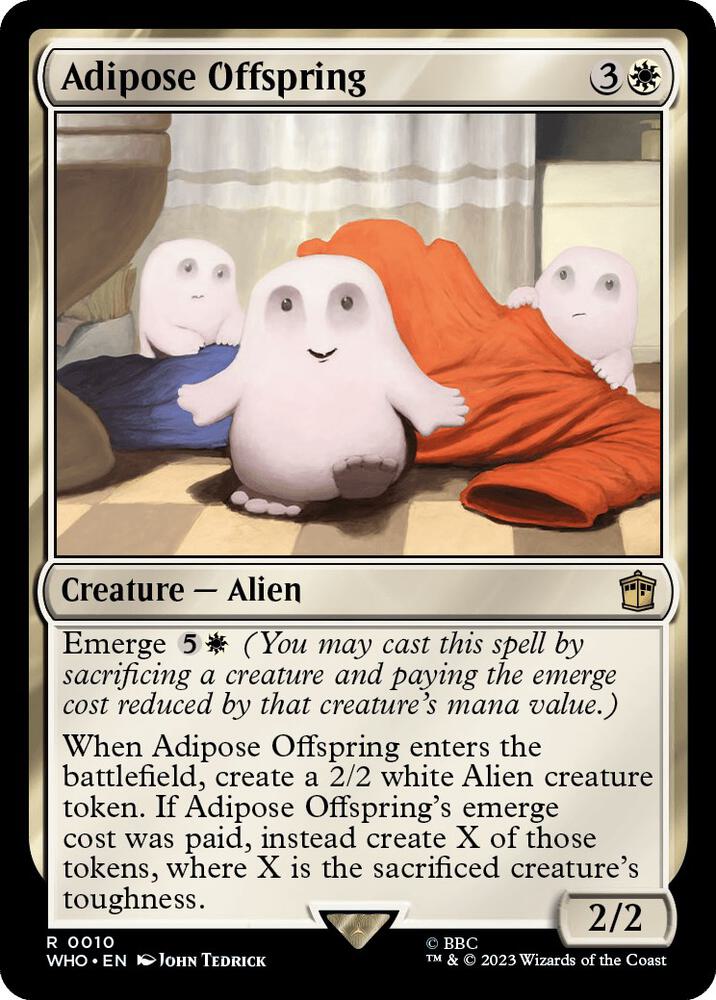 Adipose Offspring 10 card from Universes Beyond: Doctor Who