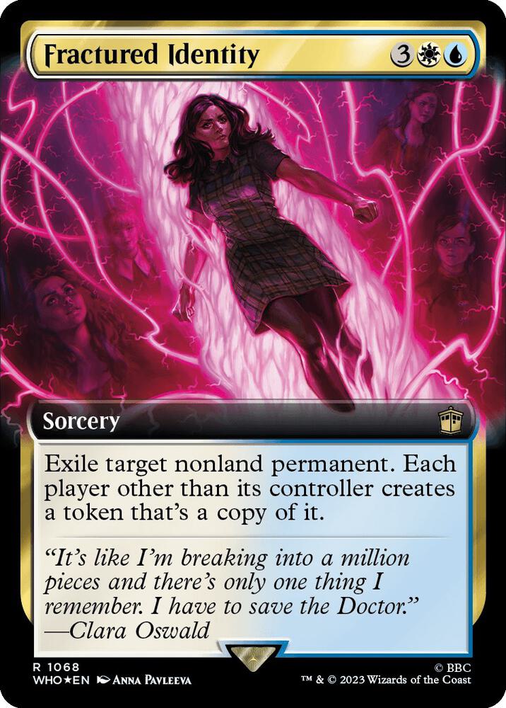 Fractured Identity (Extended Art) (Surge Foil) 1068 card from Universes Beyond: Doctor Who