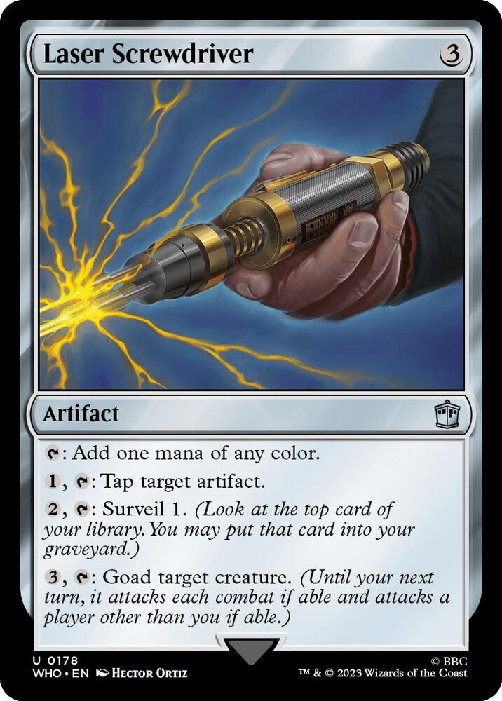 Laser Screwdriver 178 card from Universes Beyond: Doctor Who