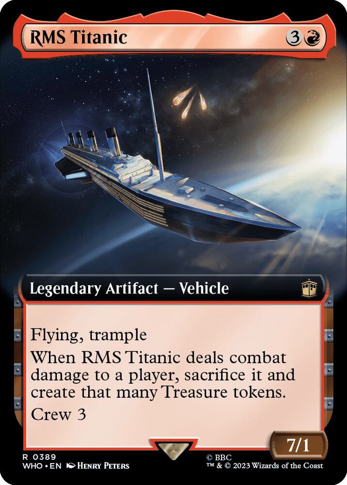 RMS Titanic (Extended Art) 389 card from Universes Beyond: Doctor Who
