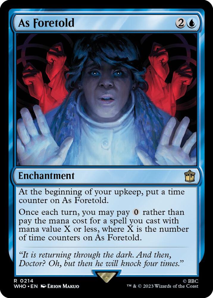 As Foretold 214 card from Universes Beyond: Doctor Who