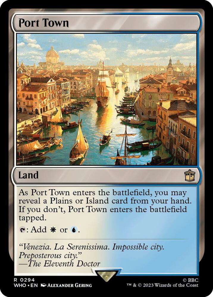 Port Town 294 card from Universes Beyond: Doctor Who