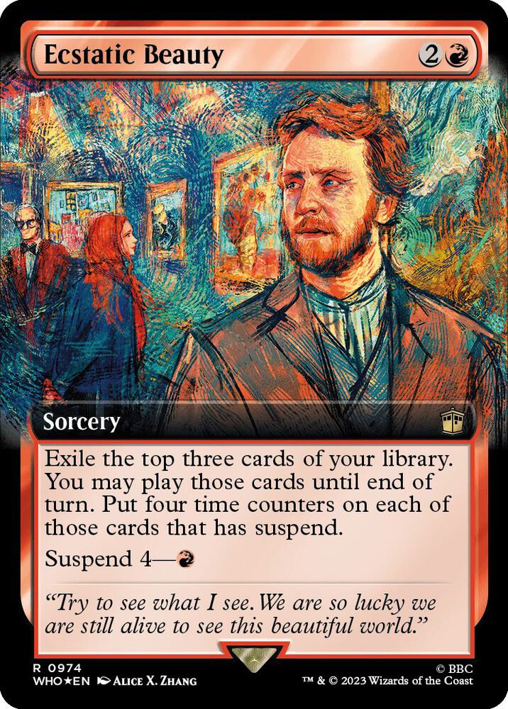Ecstatic Beauty (Extended Art) (Surge Foil) 974 card from Universes Beyond: Doctor Who