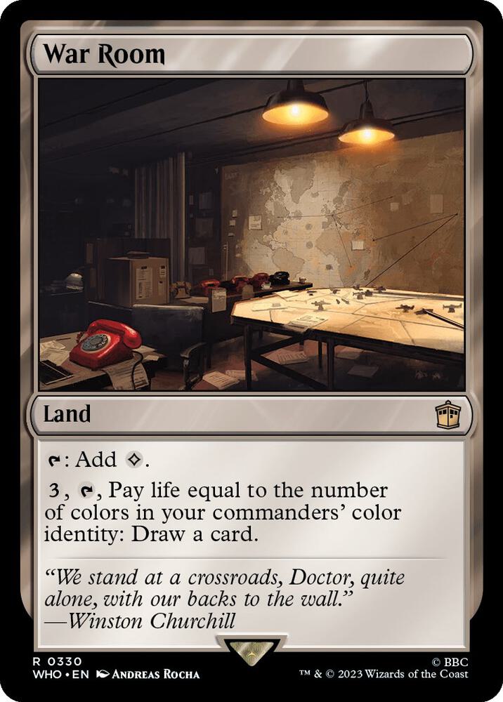 War Room 330 card from Universes Beyond: Doctor Who
