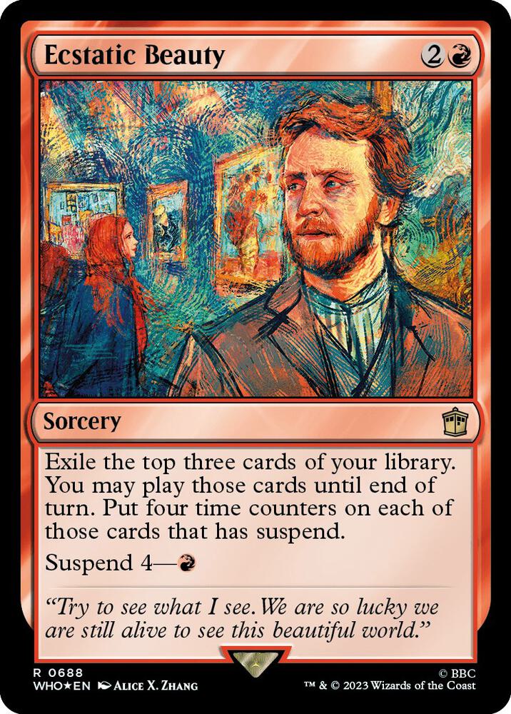 Ecstatic Beauty (Surge Foil) 688 card from Universes Beyond: Doctor Who