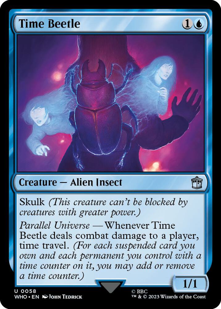 Time Beetle 58 card from Universes Beyond: Doctor Who