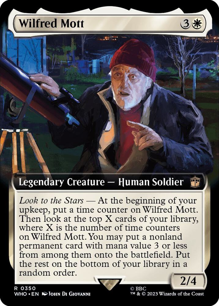 Wilfred Mott (Extended Art) 350 card from Universes Beyond: Doctor Who