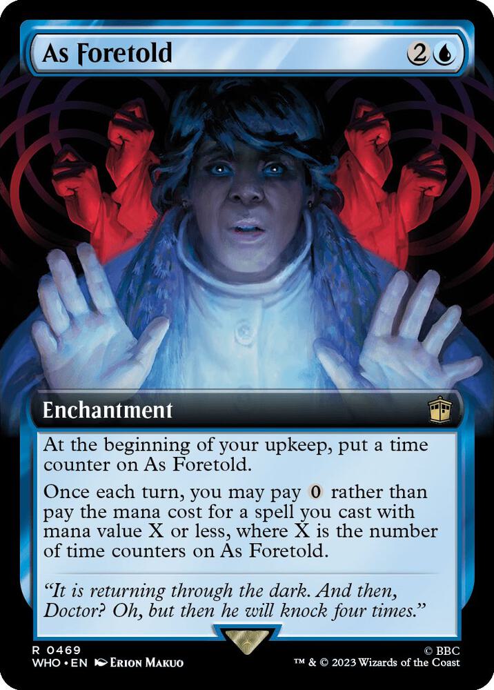 As Foretold (Extended Art) 469 card from Universes Beyond: Doctor Who