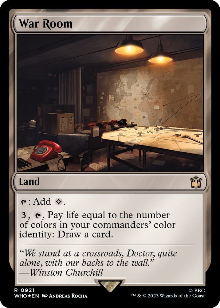 War Room (Surge Foil) 921 card from Universes Beyond: Doctor Who