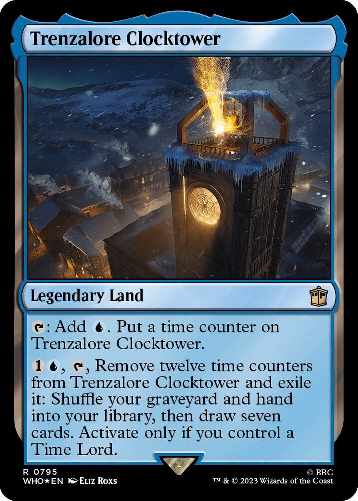 Trenzalore Clocktower (Surge Foil) 795 card from Universes Beyond: Doctor Who