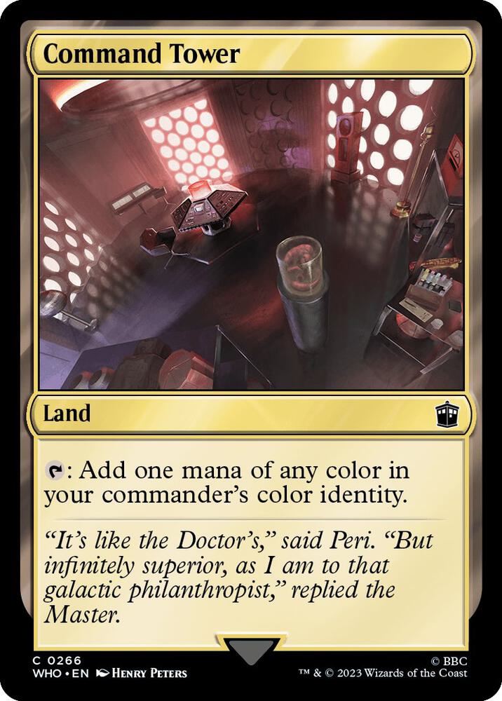 Command Tower 266 card from Universes Beyond: Doctor Who