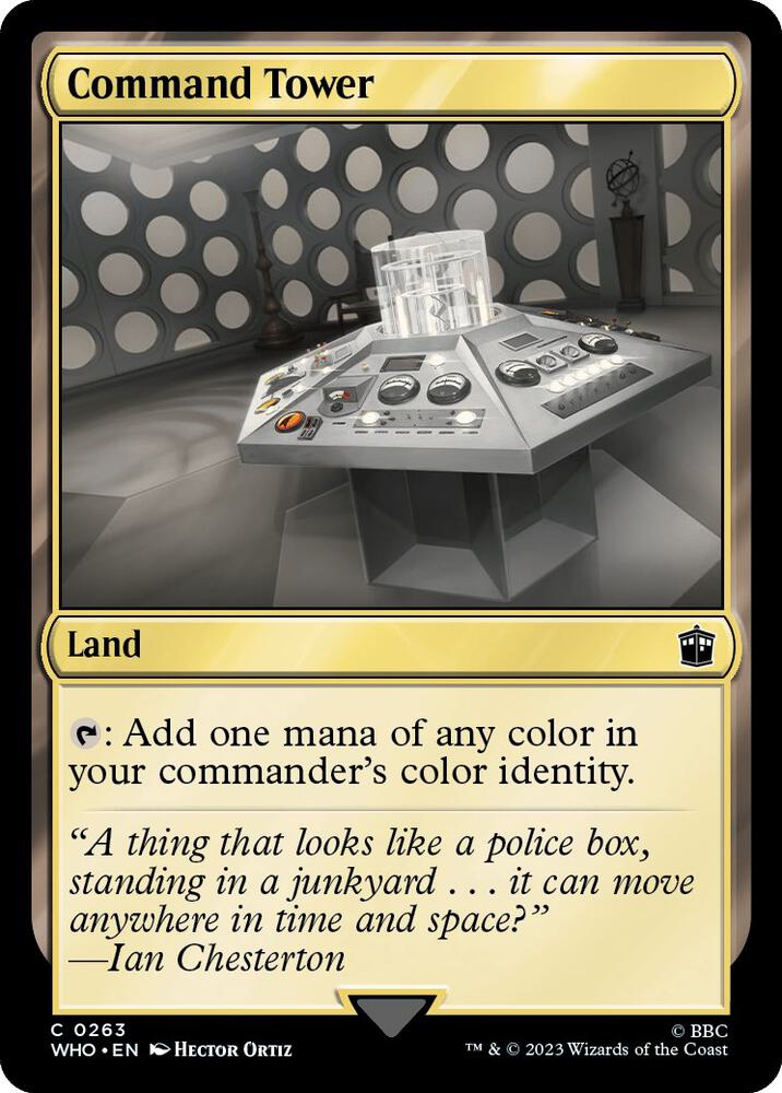 Command Tower 263 card from Universes Beyond: Doctor Who