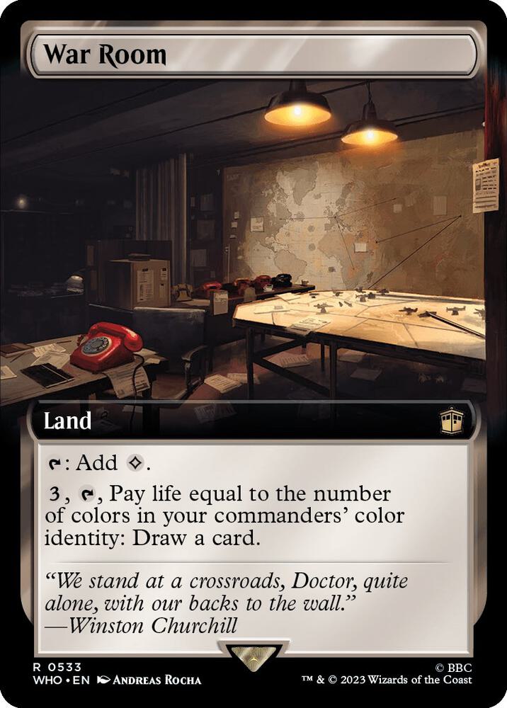 War Room (Extended Art) 533 card from Universes Beyond: Doctor Who