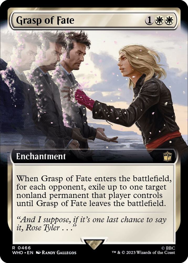 Grasp of Fate (Extended Art) 466 card from Universes Beyond: Doctor Who
