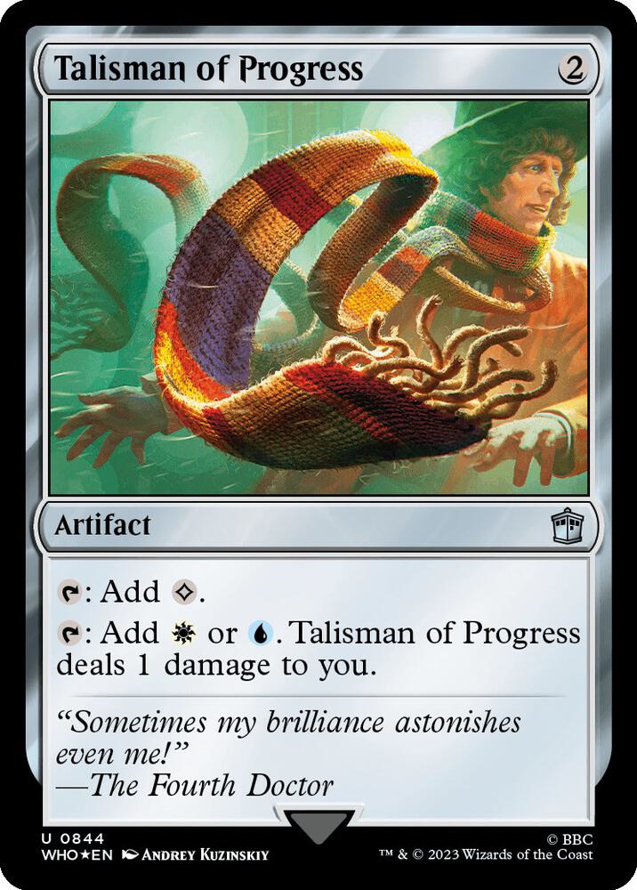 Talisman of Progress (Surge Foil) 844 card from Universes Beyond: Doctor Who