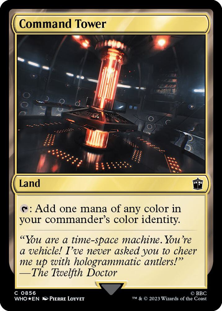 Command Tower (Surge Foil) 856 card from Universes Beyond: Doctor Who