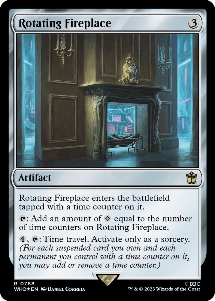Rotating Fireplace (Surge Foil) 788 card from Universes Beyond: Doctor Who