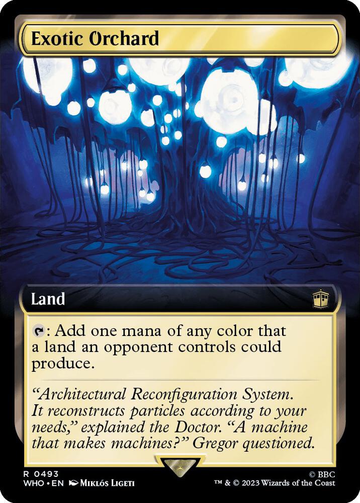 Exotic Orchard (Extended Art) 493 card from Universes Beyond: Doctor Who