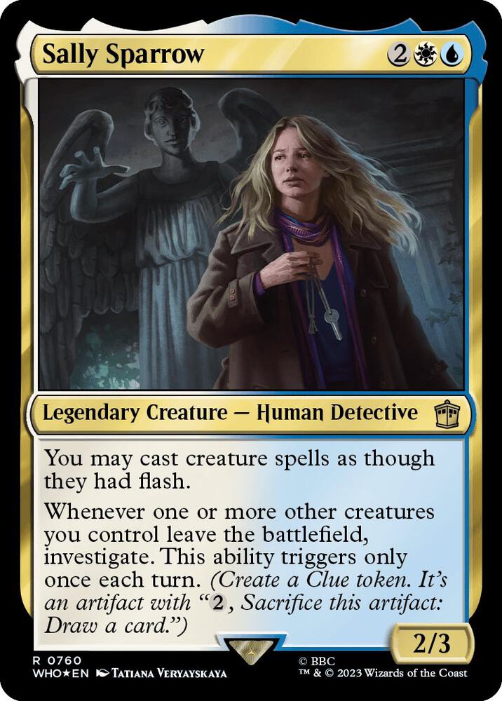Sally Sparrow (Surge Foil) 760 card from Universes Beyond: Doctor Who